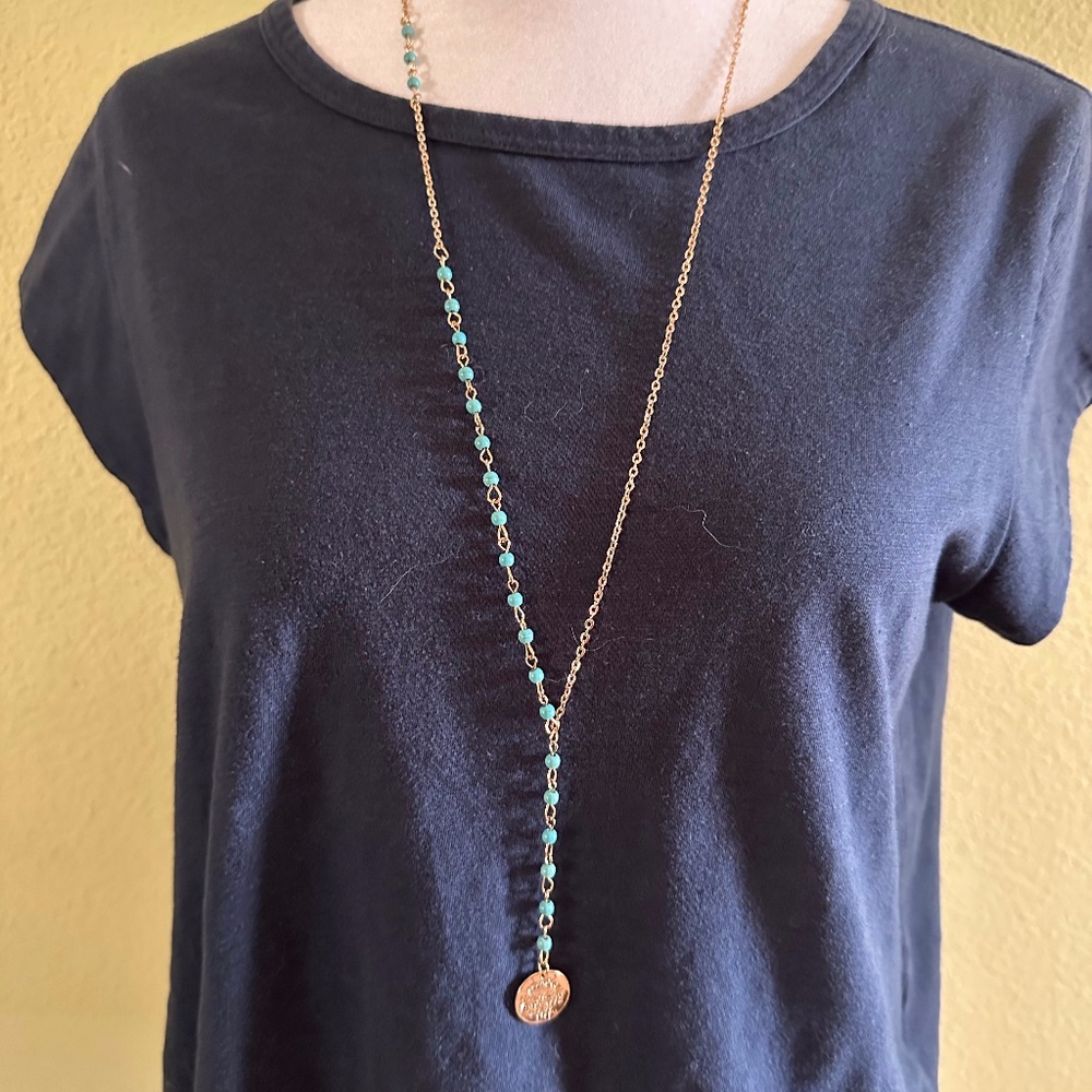 Gold Tone Necklace, 18" Long